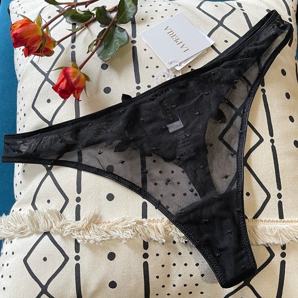 Le Perla Ninfea polka dot thong panties IT3 & IT4 - Picture 3 of 9